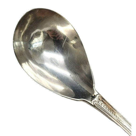 Sterling Silver Berry Spoon William Gale & Son Italian 1860 Monogram CR53 - Picture 2 of 11
